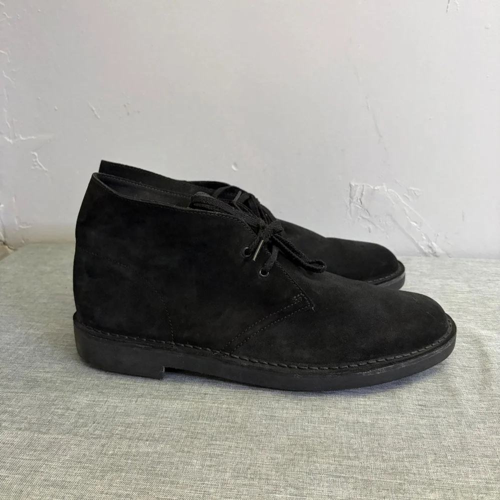 Clarks Desert Boot Mens 11 Black Suede Chukka Lace Up Ankle Boots 260822883110